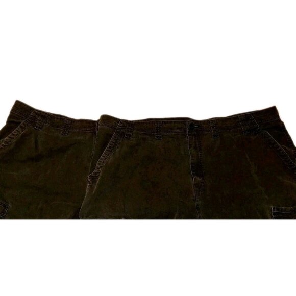 Wrangler Mens Black Work Pants Lot Of Two 44x32 Additional Pockets On Legs - Picture 2 of 7